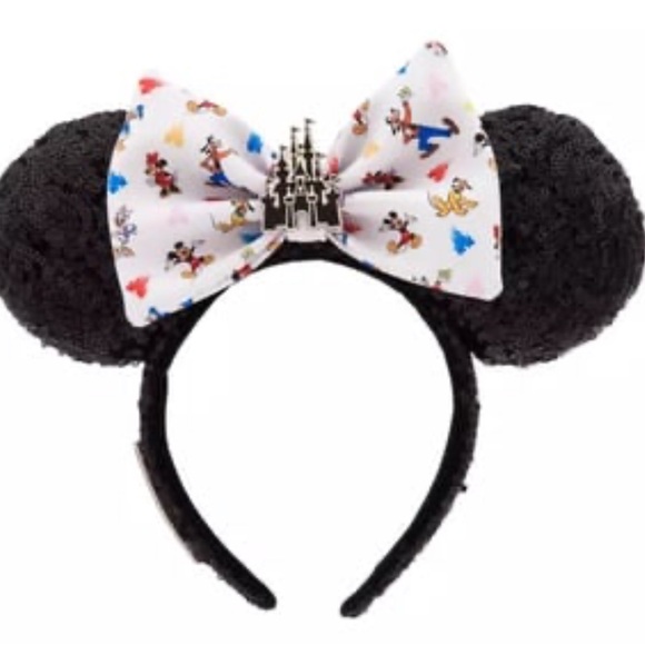 Disney Accessories - Disney Loungefly Mickey & Friends Sequin Ear Headband